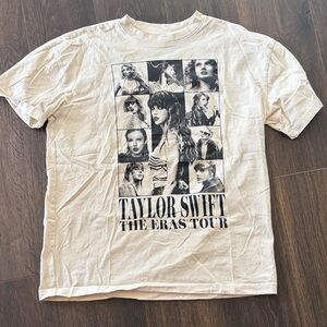 Taylor Swift Cream and Black Eras Tour Graphic Tee